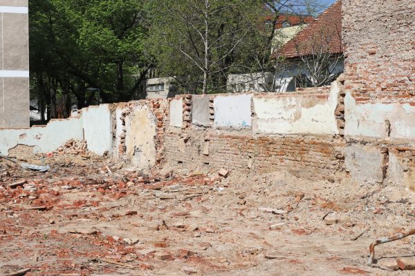 Brick Wall Demolition in San Angelo