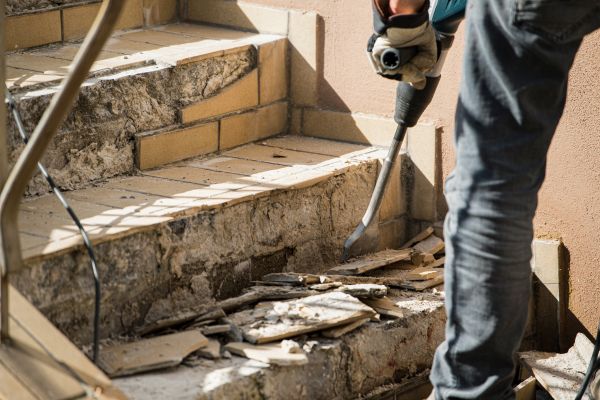 Concrete Stair Demolition in San Angelo