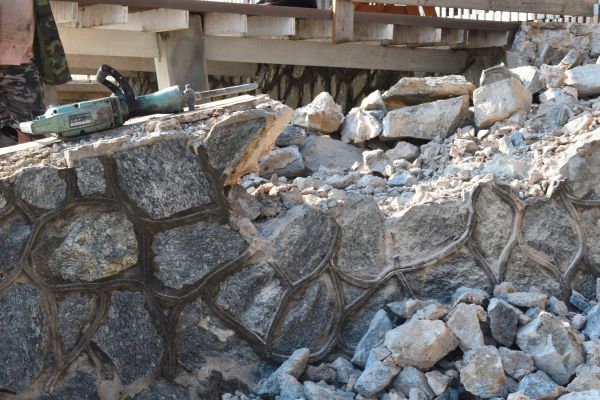 Retaining Wall Demolition in San Angelo